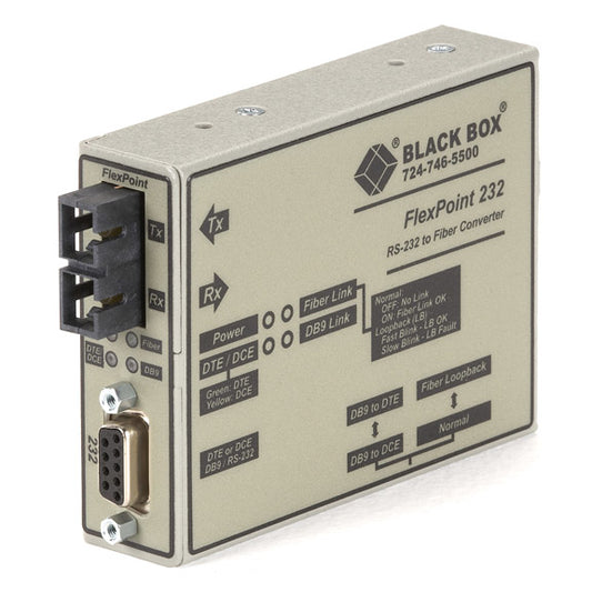 ASYNC RS232 EXTENDER OVER FIBER - DB9 FEMALE TO SC MULTIMODE, 2.5 KM, GSA, TAA