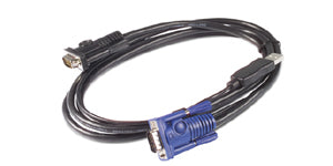 KEYBOARD / VIDEO / MOUSE (KVM) CABLE - 15 PIN HD D-SUB (HD-15); 4 PIN USB TYPE A