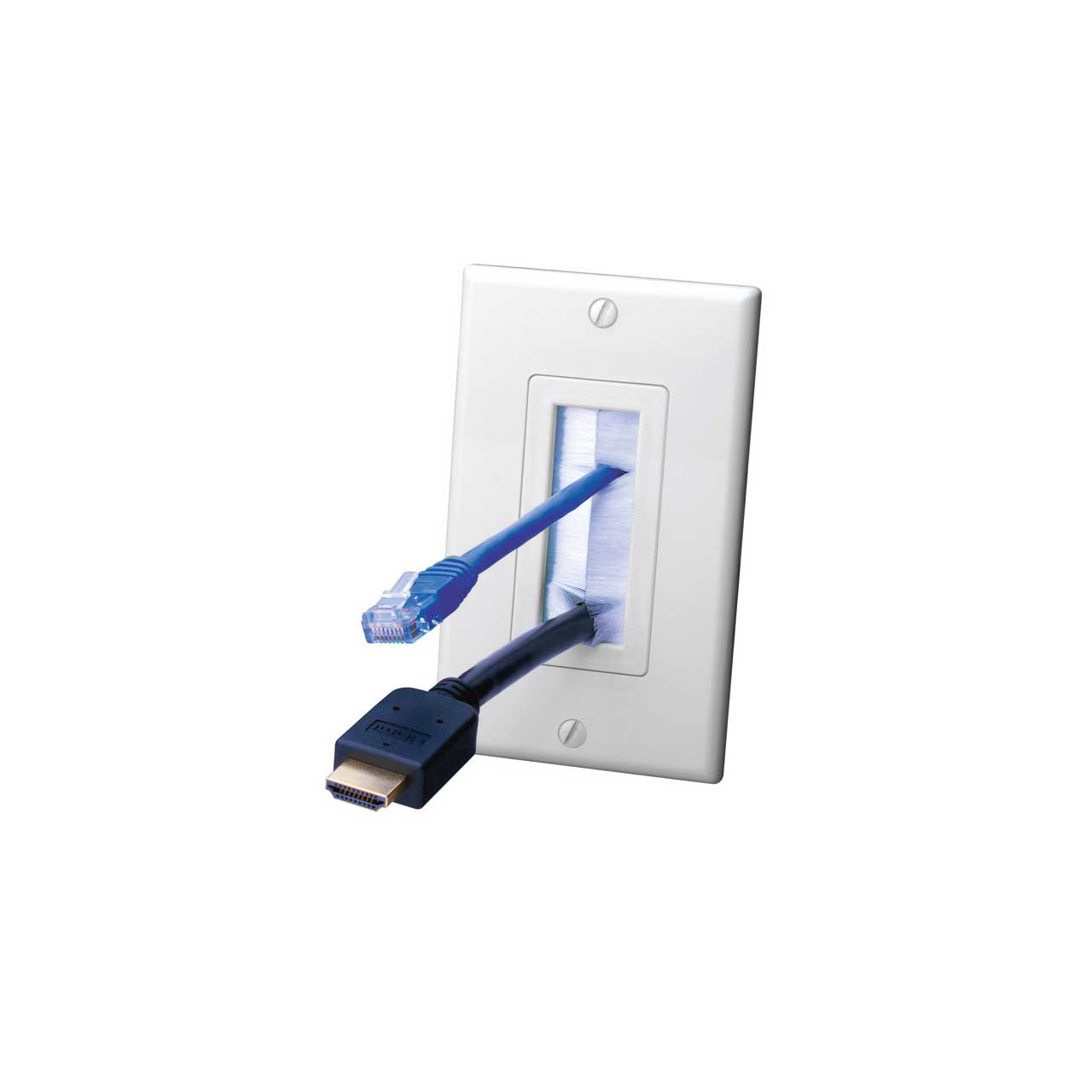 120817X - Vanco Industrial Single Gang Brush Cable Exit