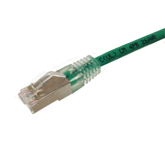 90-C6ABS-20GN - Weltron 20 CAT6A FTP BOOTED PATCH CABLE WELTRON PATCH GREEN