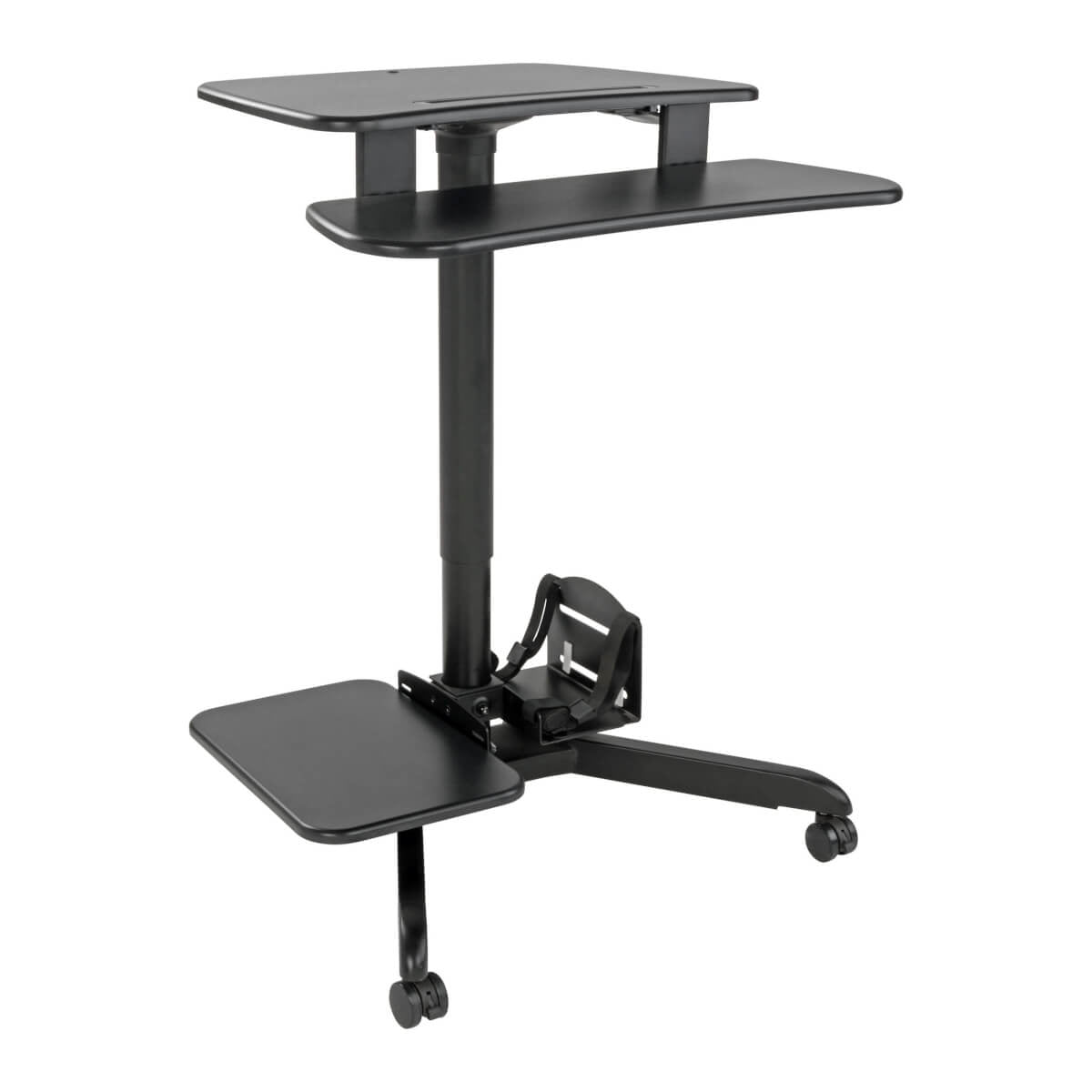 WORKWISE MOBILE STANDING DESK WORKSTATION - HEIGHT ADJUSTABLE