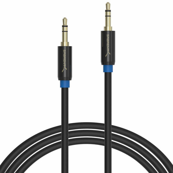 Sabrent CB-AUX5-PK50 audio cable 191.7" (4.87 m) 3.5mm Black