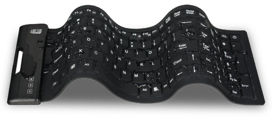 AKB-222UB - Adesso SLIMTOUCH 222 ANTIMICROBIAL WATERPROOF FLEX KEYBOARD (COMPACT SIZE)