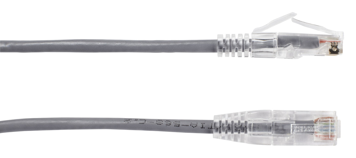 C6PC28-GY-20 - Black Box CAT6 250-MHZ SNAGLESS 28AWG STRANDED ETHERNET PATCH CABLE - UNSHIELDED (UTP), CM