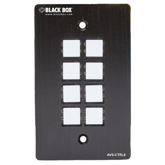 WALLPLATE CONTROL PANEL - RS-232, 8-BUTTON