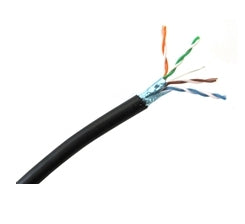 T2404L6SHP-BK - Weltron CAT6 SOLID FTP CMP BLACK 1000 TAA COMPL