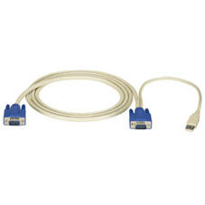 EHN9000U-0006 - Black Box KVM CPU CABLE - EC SERIES, VGA, USB, 6-FT. (1.8-M)