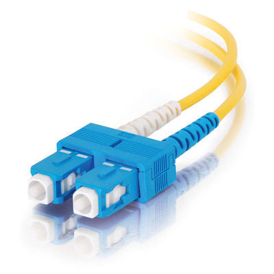 C2G 9m SC/SC Plenum-Rated Duplex 9/125 Single-Mode Fiber Patch Cable fiber optic cable 354.3" (9 m) Yellow