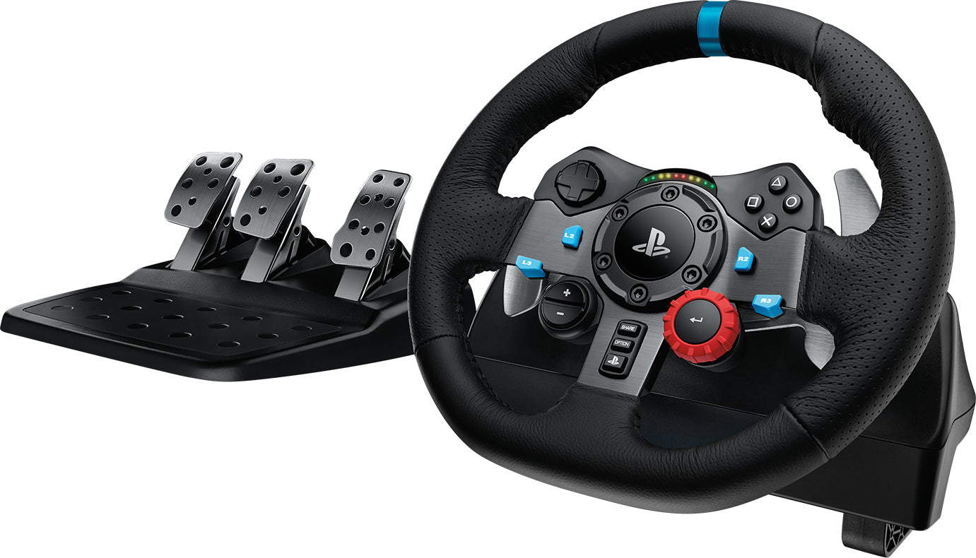 Logitech G G29 Driving Force Aluminum, Black USB Steering wheel + Pedals PC, PlayStation 4, Playstation 3