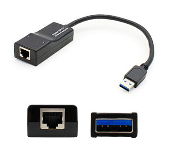 USB302NIC-5PK - AddOn Networks ADDON 5 PACK OF USB 3.0 (A) MALE TO RJ-45 FEMALE BLACK ADAPTER