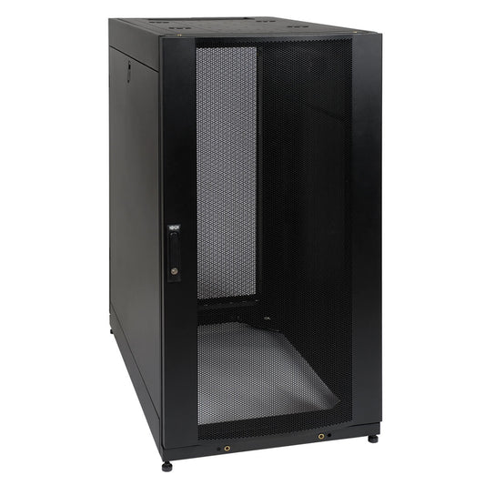 25U RACK ENCLOSURE SERVER CABINET SHOCK PALLET W/ DOORS & SIDES