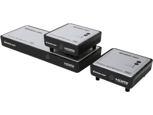 GWHDMS52MBK2 - iogear LONG RANGE WIRELESS 5 X 2 HD MATRIX PRO WITH MULTICAST KIT INCLUDES 1 ADDITIONAL