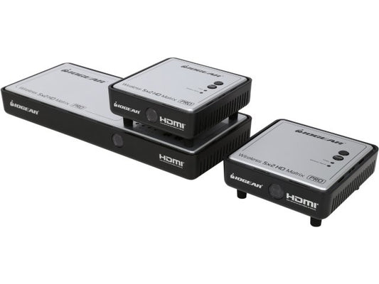 GWHDMS52MBK2 - iogear LONG RANGE WIRELESS 5 X 2 HD MATRIX PRO WITH MULTICAST KIT INCLUDES 1 ADDITIONAL