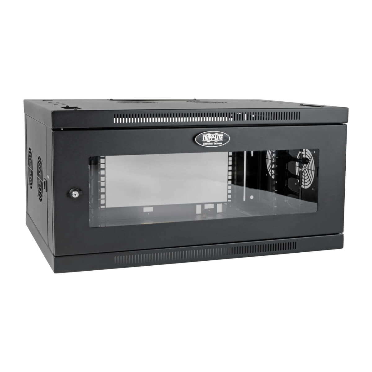 SMARTRACK 6U LOW-PROFILE SWITCH-DEPTH-PLUS WALL-MOUNT RACK ENCLOSURE CABINET, WI