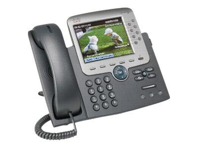 Cisco Unified 7975G, Refurbished IP phone Black 8 lines LCD