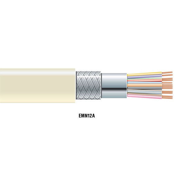 RS-232 BULK SERIAL CABLE - DOUBLE-SHIELDED, PVC, 12-CONDUCTOR, 500-FT. (152.4-M)