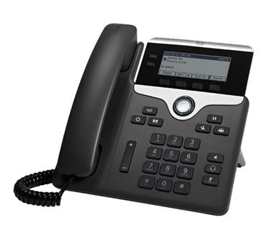 Cisco 7821, Refurbished IP phone Black 2 lines