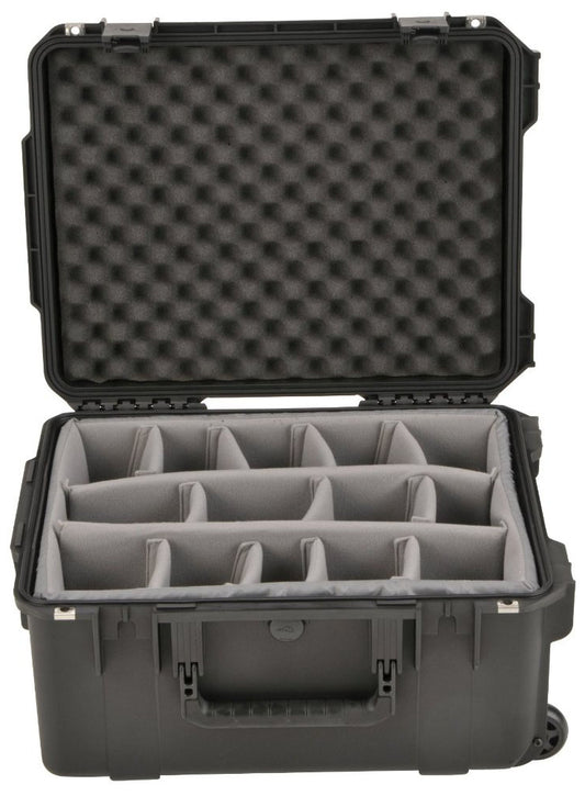 3I-2015-10B-D - SKB INT. DIMENSIONS 20 1/2 X 15 1/2 X 10 -DIVIDERS WITH WHEELS & PULL HANDLE INJE