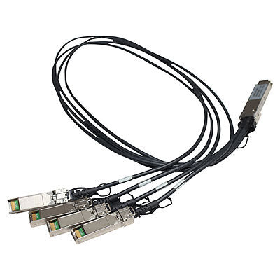 Hewlett Packard Enterprise X242 QSFP 4x10G SFP+ 1m DAC networking cable Black 39.4" (1 m)