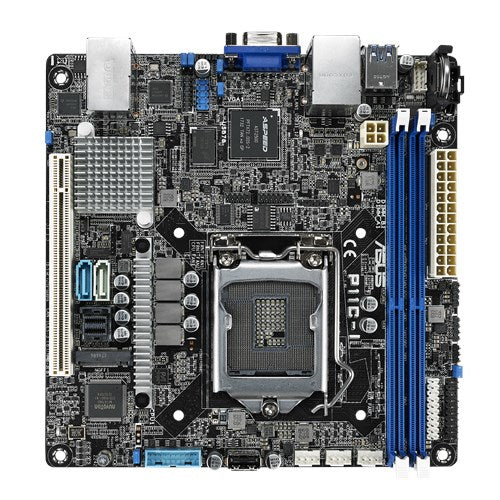 P11C-I LGA1151 DDR4 EEC/NON-ECC UDIMM MINI-SAS HD M.2 C242 SERVER WORKSTATION MI