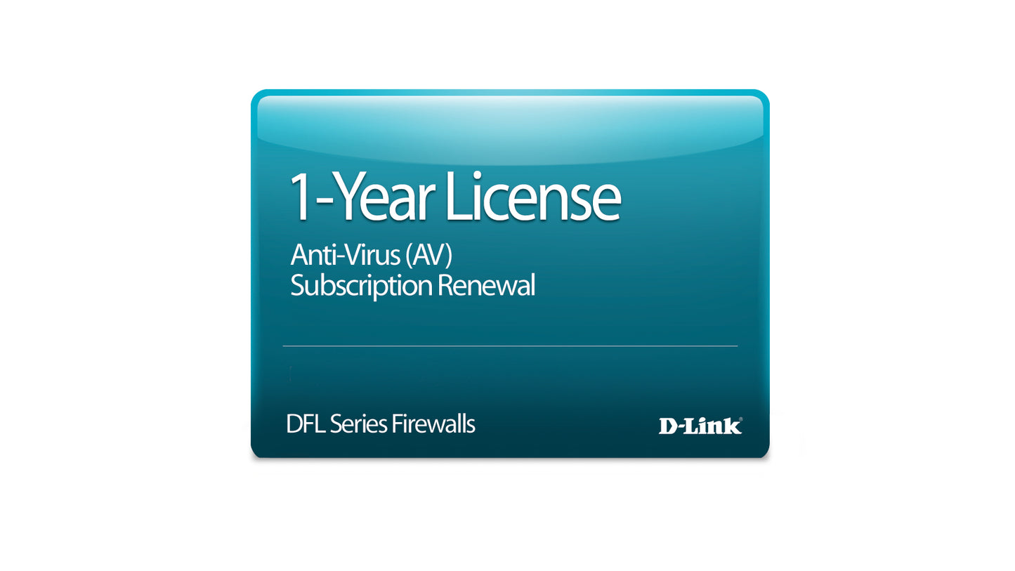 D-Link NetDefend DFL-260 Anti-Virus License 12-months 1 license(s)