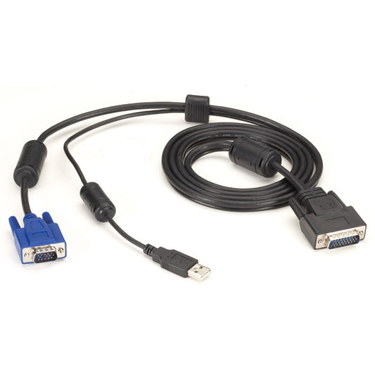 EHNSECURE2-0006 - Black Box KVM SWITCH CABLE - VGA AND USB TO HD26