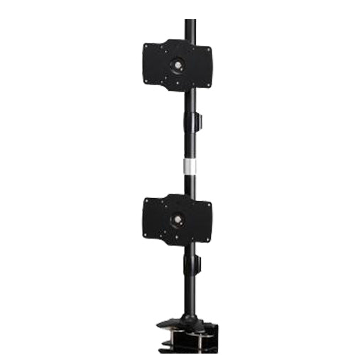 AMR2C32V - Amer Networks DUAL VERTICLE MONITOR CLAMP MOUNT SUPPORTS UP TO 2 LED OR LCD MONITORS. SUPPORTS