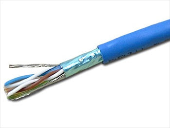 T2404L5ESH-BL - Weltron 1000FT BLUE CAT5E SOLID SHIELDED CABLE