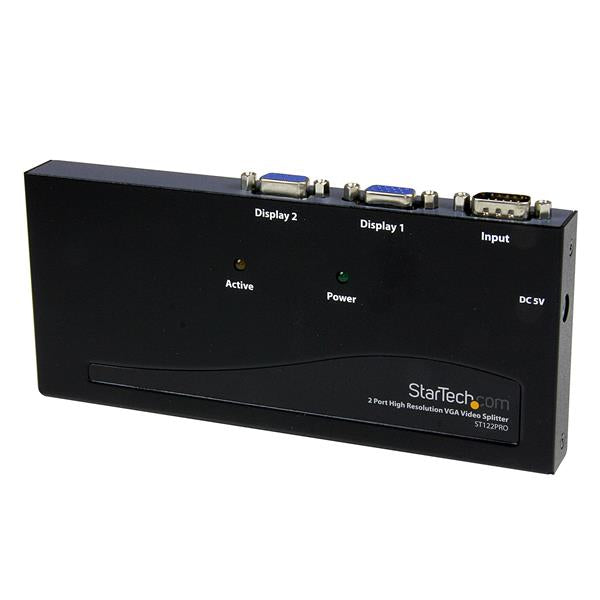 SPLIT A SINGLE HIGH RESOLUTION VGA VIDEO SIGNAL TO 2 MONITORS OR PROJECTORS - VG