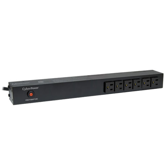 CyberPower PDU15B6F12R power distribution unit (PDU) 18 AC outlet(s) 1U Black