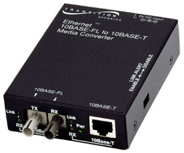 Transition Networks E-TBT-FRL-05 network media converter 10 Mbit/s 850 nm Multi-mode Black