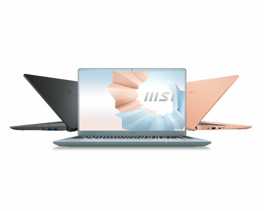 MSI Modern B11MOU-496 i5-1155G7 Notebook 14" Full HD IntelÂ® Coreâ„¢ i5 8 GB DDR4-SDRAM 512 GB SSD Wi-Fi 5 (802.11ac) Windows 10 Home Gray