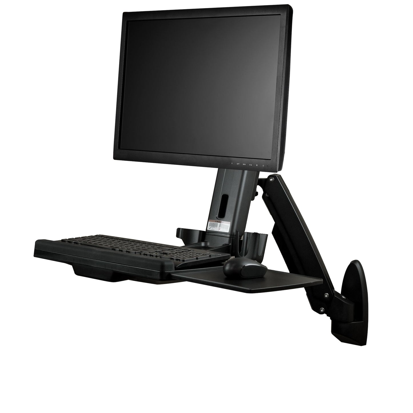 ERGONOMIC WALL-MOUNT WORKSTATION - UP TO 17LB VESA MONITOR (INCL ULTRAWIDE) - FO