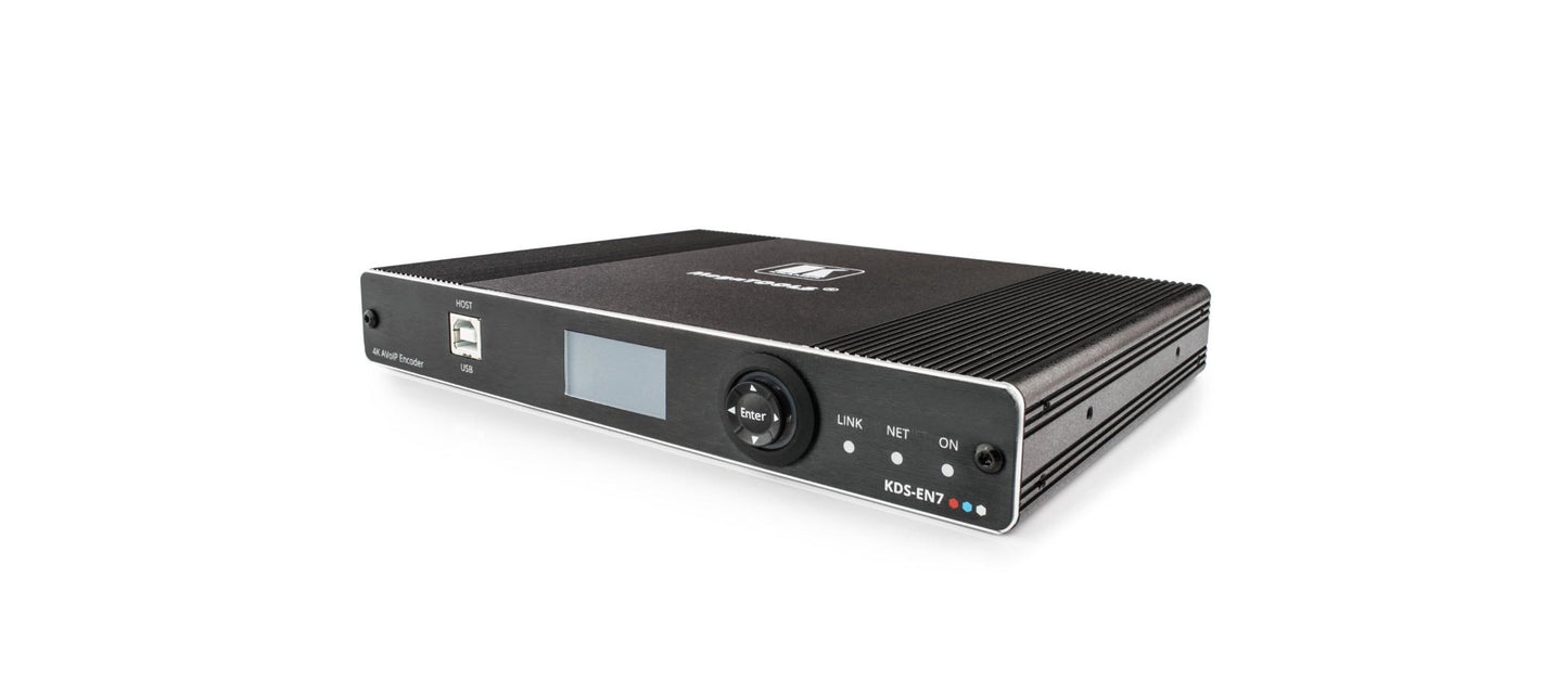 60-000590 - Kramer Electronics KDS-EN7. HIGHPERFORMANCE, HIGHLYSCALABLE, AVOIP ENCODER FOR 4K60 4:2:0, HDR10 OV