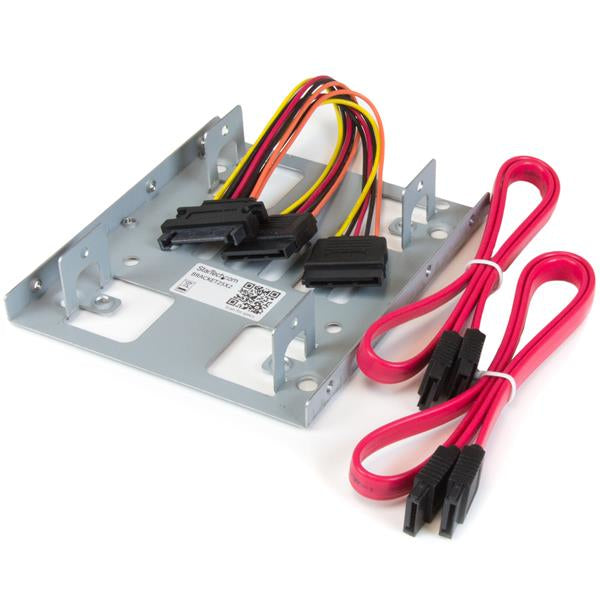 BRACKET25X2 - StarTech.com MOUNT TWO 2.5IN SATA SSDS/HDDS INTO A SINGLE 3.5IN DRIVE BAY-HARD DRIVE MOUNTING