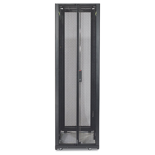 NETSHELTER SX 48U/600MM/1200MM ENCLOSURE WITH ROOF AND SIDES BLACK, HD CASTER-DE