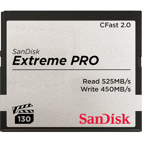 SANDISK EXTREME PRO CFAST 2.0, 512GB, FULL HD, 4K VIDEO RECORDINGFULL HD, 4K VID