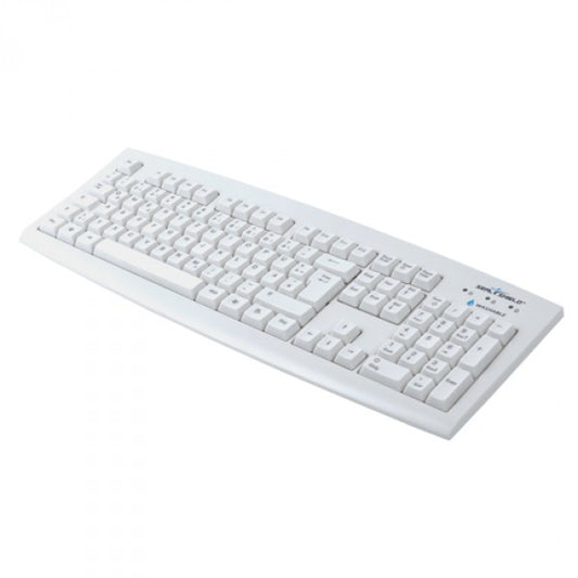 SSWKSV208DE - Seal Shield MEDICAL GRADE KEYBOARD - DISHWASHER SAFE - QWERTZ ISO DEUTSCHE (WHITE)(USB)