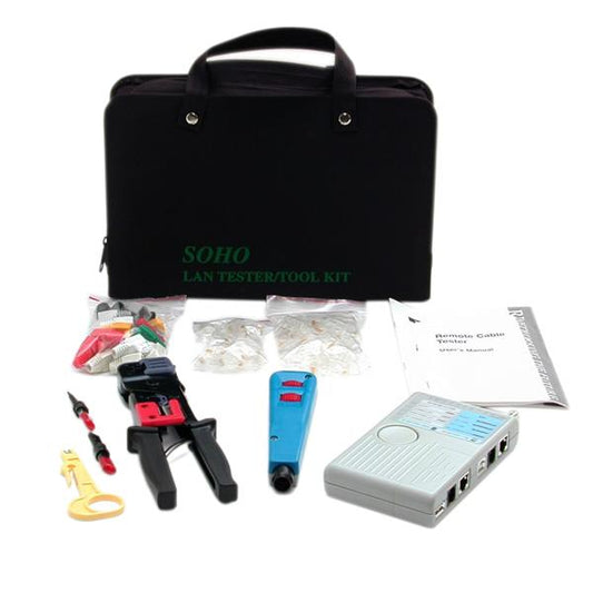 PROFESSIONAL RJ45 NETWORK INSTALLER TOOL KIT WITH CARRYING CASE - N