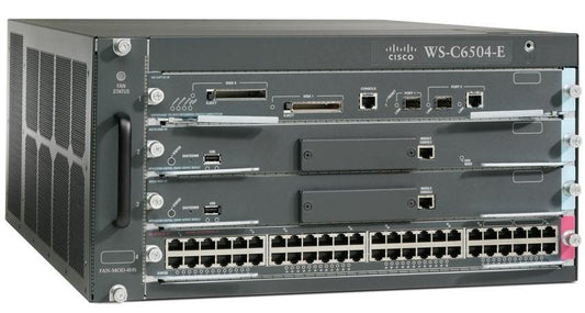 WS-C6504-E-RF - Cisco ENH C6504 CHASSIS, 4SLOT, NO PS, NO FAN