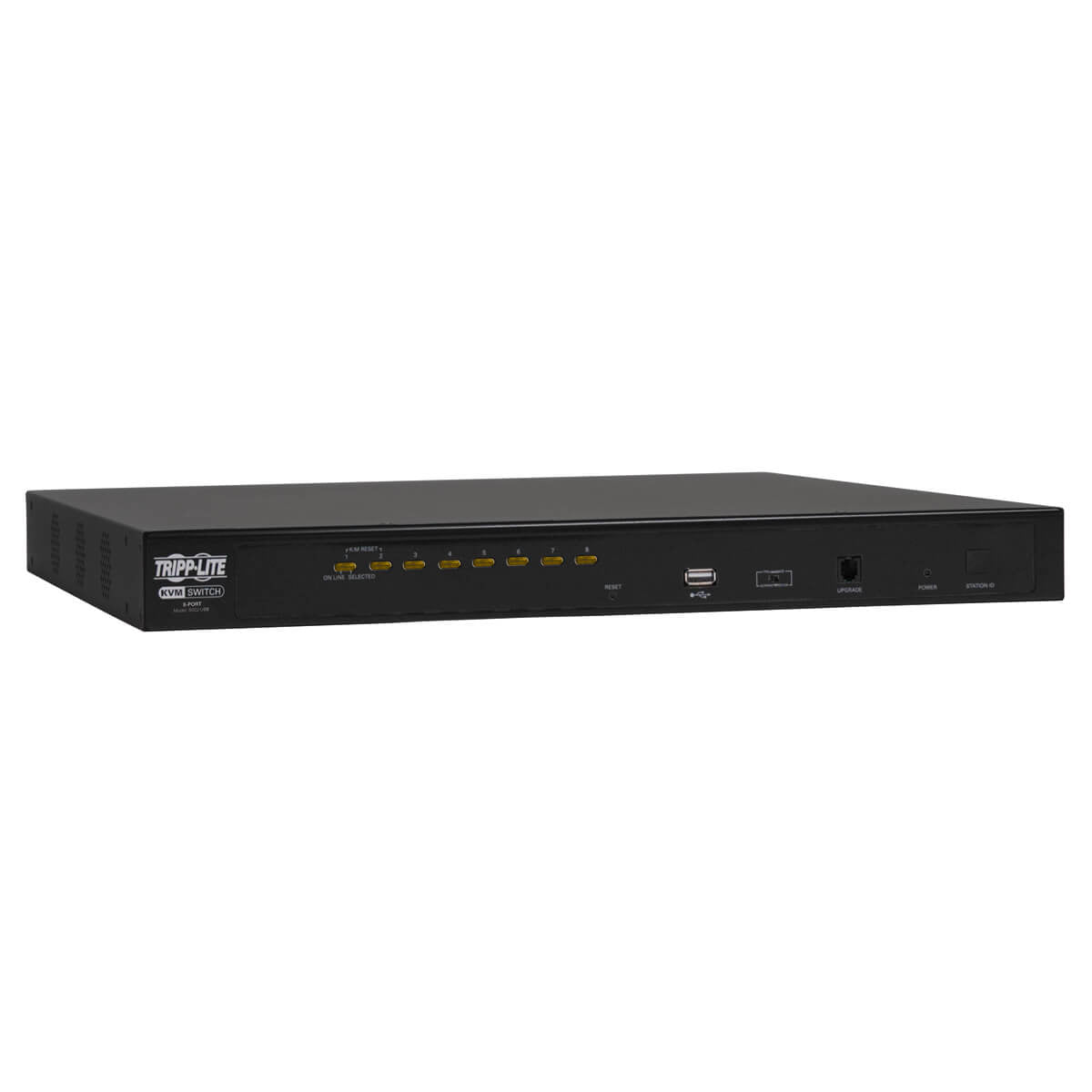 8-PORT RACKMOUNT KVM/USB SWITCH W/ ON-SCREEN DISPLAY STEEL PS/2 1U