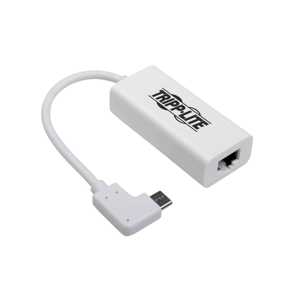 USB 3.1 GEN 1 RIGHT-ANGLE USB-C TO GIGABIT ETHERNET NETWORK ADAPTER - 10/100/100