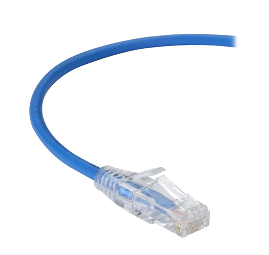 C6APC28-BL-15 - Black Box CAT6A 500-MHZ SNAGLESS 28AWG STRANDED ETHERNET PATCH CABLE - UNSHIELDED (UTP), C