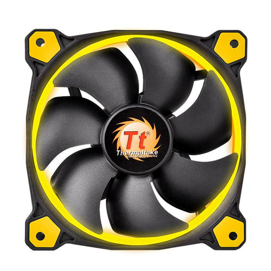 CL-F039-PL14YL-A - Thermaltake RIING 14 HIGH STATIC PRESSURE 140MM CIRCULAR LED CASE RADIATOR COOLI