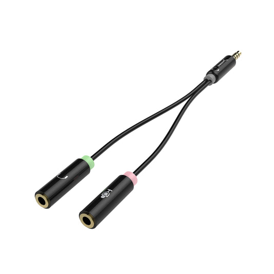 Sabrent CB-AUHM-PK100 audio cable 3.5mm 2 x 3.5mm Black