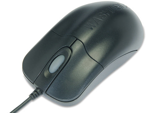 STM042 - Seal Shield WASHABLE MEDICAL GRADE OPTICAL MOUSE WITH SCROLL WHEEL - DISHWASHER SAFE (BLACK)