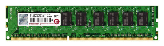 Transcend JetRam TS4GJMA343H memory module 4 GB 1 x 4 GB DDR3 1333 MHz ECC