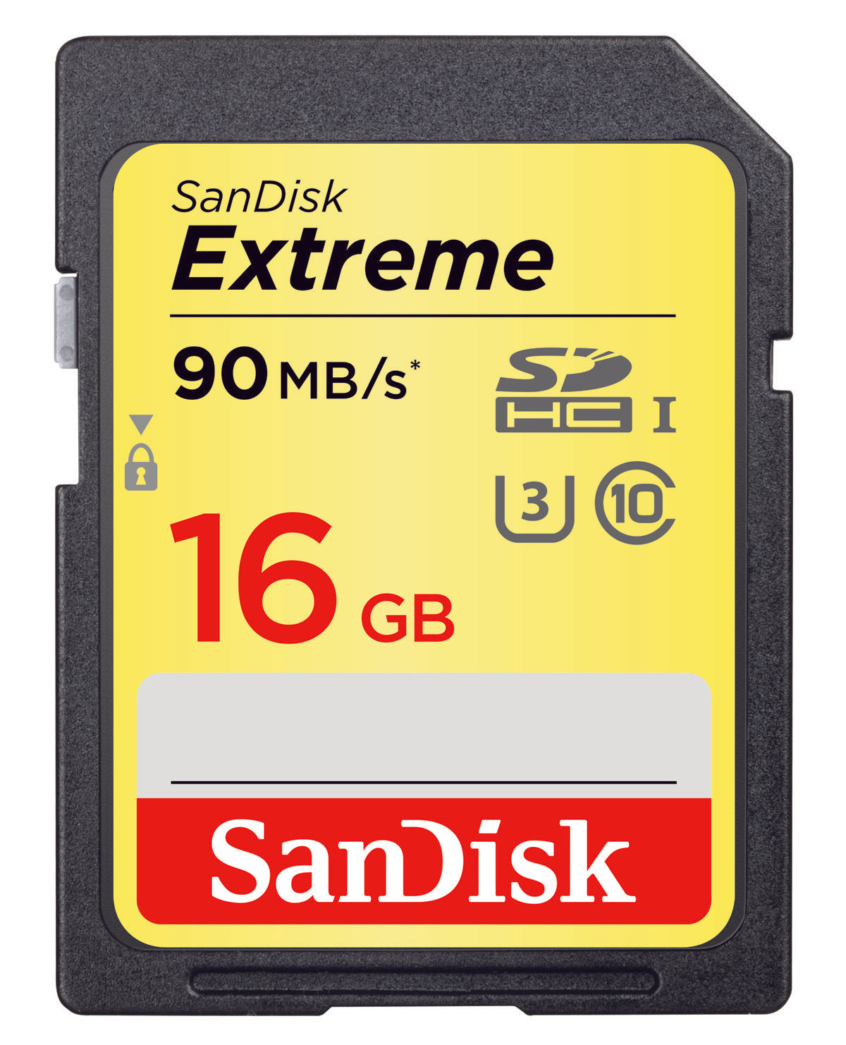 SANDISK EXTREME SDHC MEMORY CARD, 16GB, SDSDXNE-016G-ANCIN, CLASS 10/UHS-III