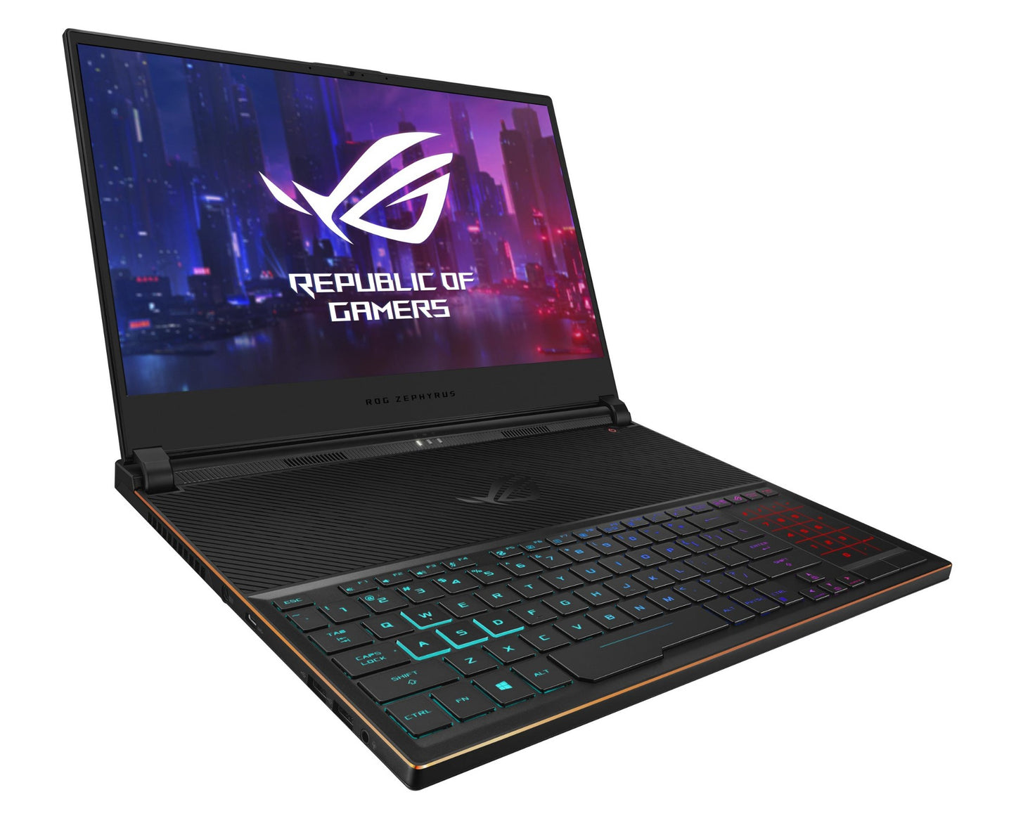 ASUS ROG Zephyrus S GX531GX-XS74 Notebook 15.6" Full HD IntelÂ® Coreâ„¢ i7 16 GB DDR4-SDRAM 512 GB SSD NVIDIAÂ® GeForce RTXâ„¢ 2080 Max-Q Wi-Fi 5 (802.11ac) Windows 10 Pro Black