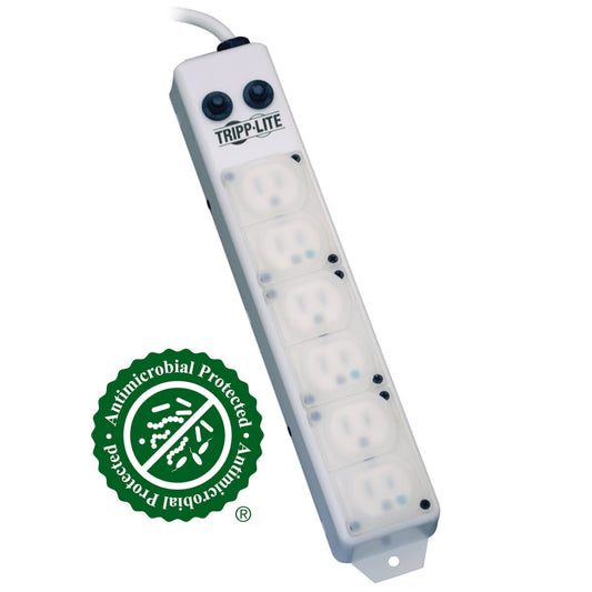 FOR PATIENT-CARE VICINITY UL 1363A MEDICAL-GRADE POWER STRIP, 6 15A HOSPITAL-GRA